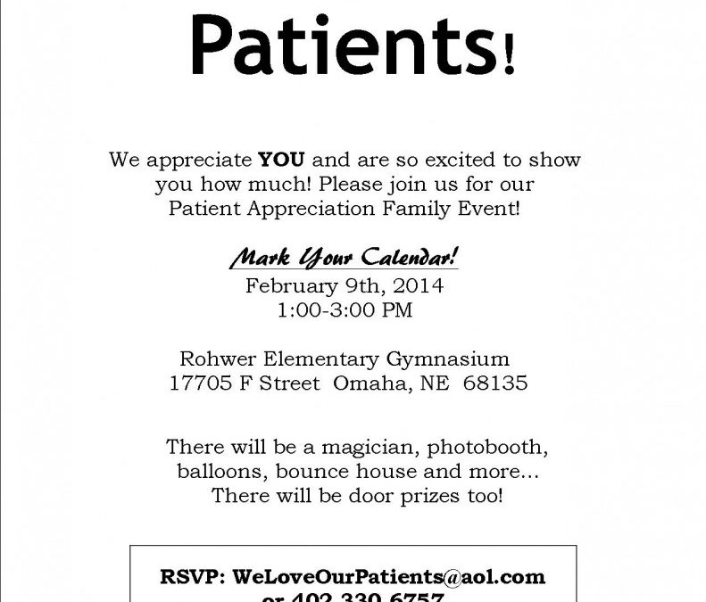 Mark Your Calendars for our Patient Appreciation Day!